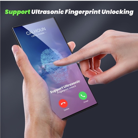 WSKEN - Samsung Galaxy S24 Ultra Privacy Screen Protector Tempered Glass 2-Pack - Picture 6 of 8